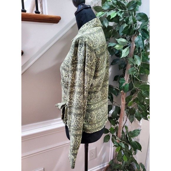 Liz Claiborne Women's Gray Polyester Collared Long Sleeve Button Down Shirt 6 - Picture 7 of 12